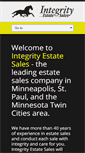 Mobile Screenshot of integrityestatesales.com