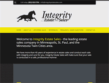 Tablet Screenshot of integrityestatesales.com